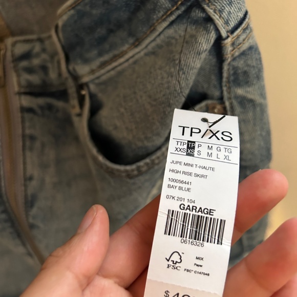 Jean Skirt Garage NWT - Picture 2 of 5